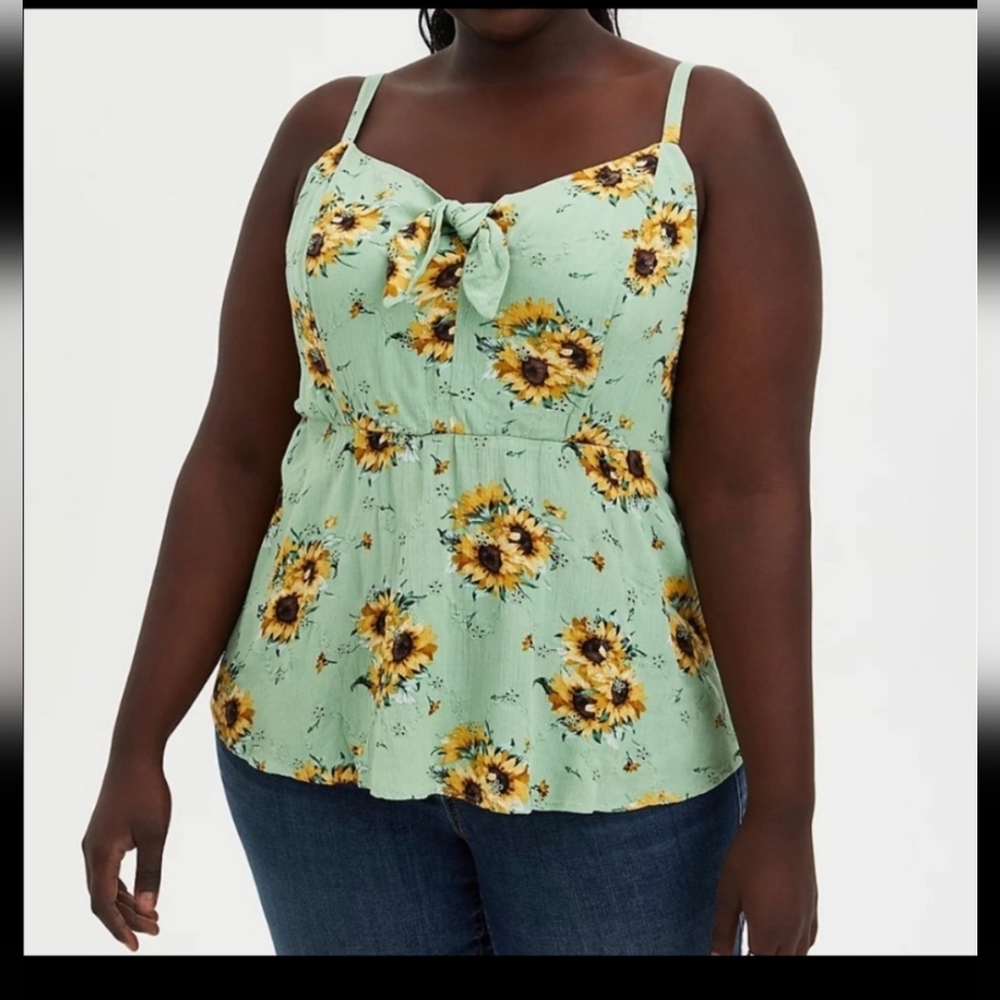 Torrid Sunflower Tank Top